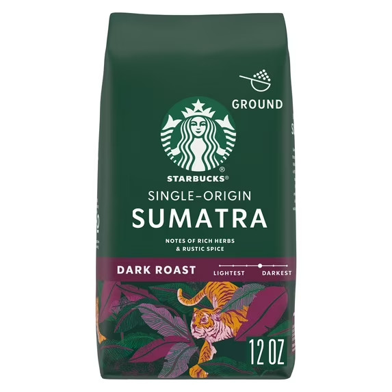 Starbucks Single-Origin Sumatra, Ground Coffee, Dark Roast Hot or Iced Coffee, 1 gallery