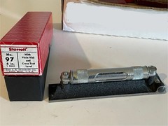 6” L.S. Starrett No. 97 with Plain Vial & Cross Test Level w/ Original Box