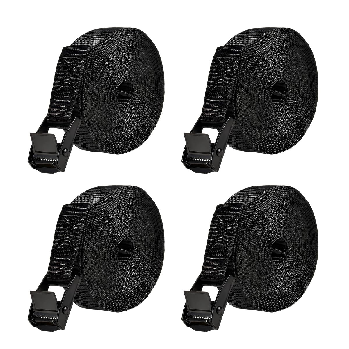 4 Pcs 1 Inch x 13.1Ft Lashing Straps Adjustable Kayaks Tie Down Straps for Cargo gallery