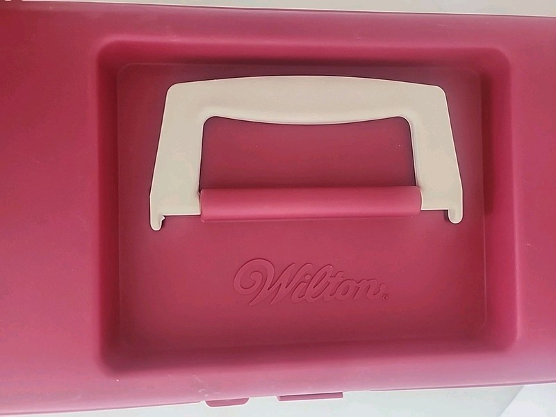 Wilton Cake Decorating Tool Caddy with Large Lot of Supplies gallery