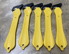 5 Pack Safety Box Cutter Disposable 7in Yellow KLEVER EXCEL KCJ-4Y-30