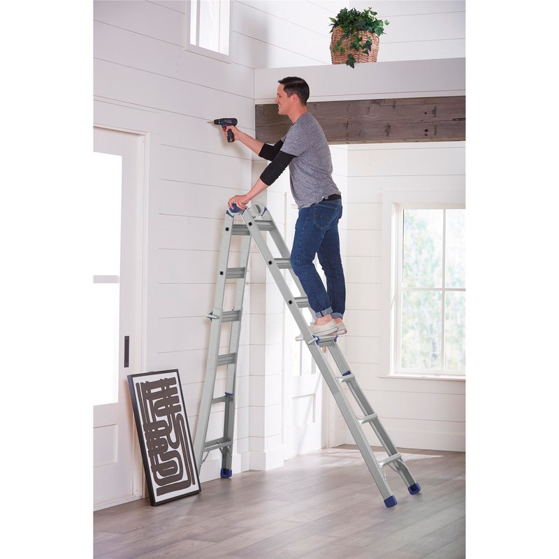 Cosco Articulating Multi-Position Ladder, 18ft., Model# 20918T1ASN gallery