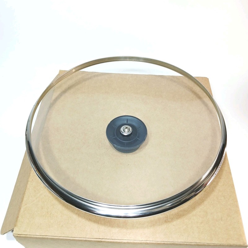 ( 9.5" inside Lip) outside 10.5" Tempered Glass Lid Frying Pan Replacement Cover gallery