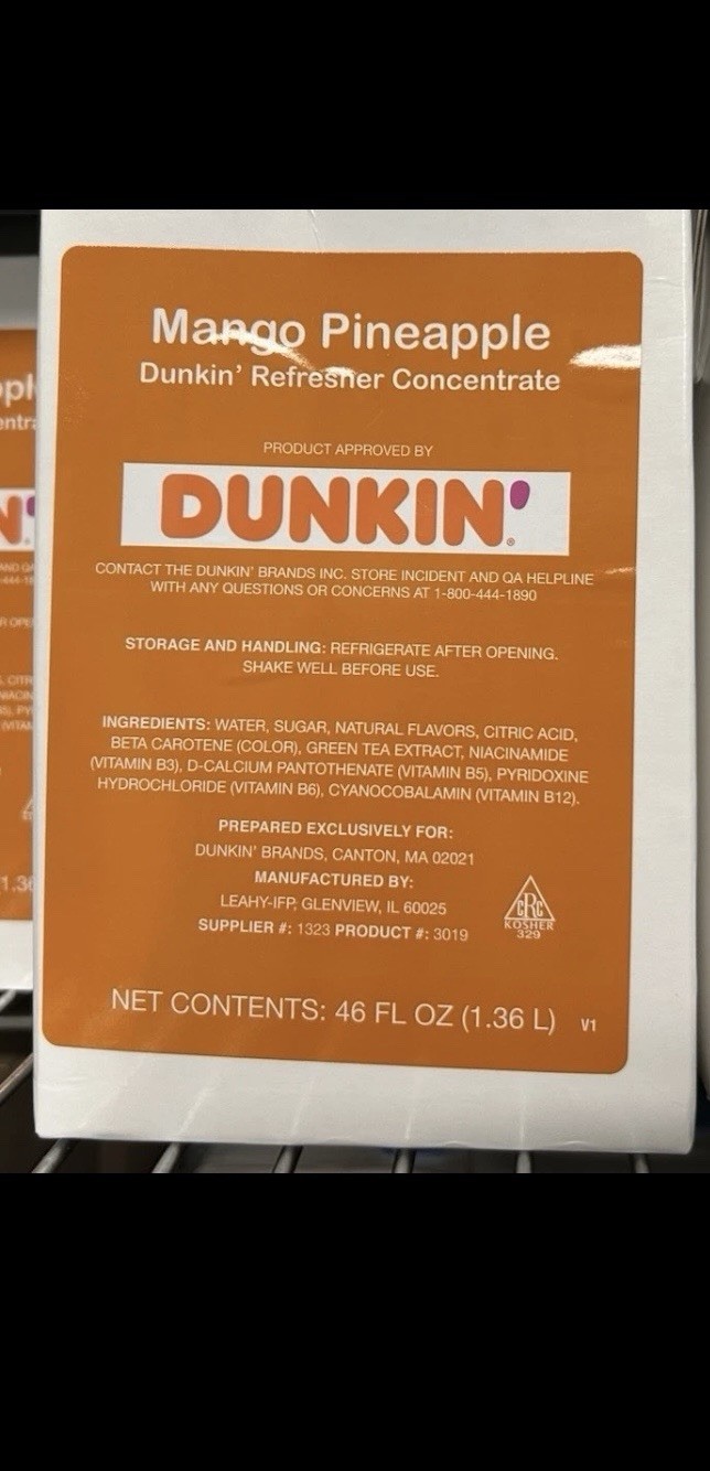 Dunkin Refresher Flavors 4 Pack gallery