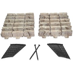 Stone-Look Garden Border Edging Kit