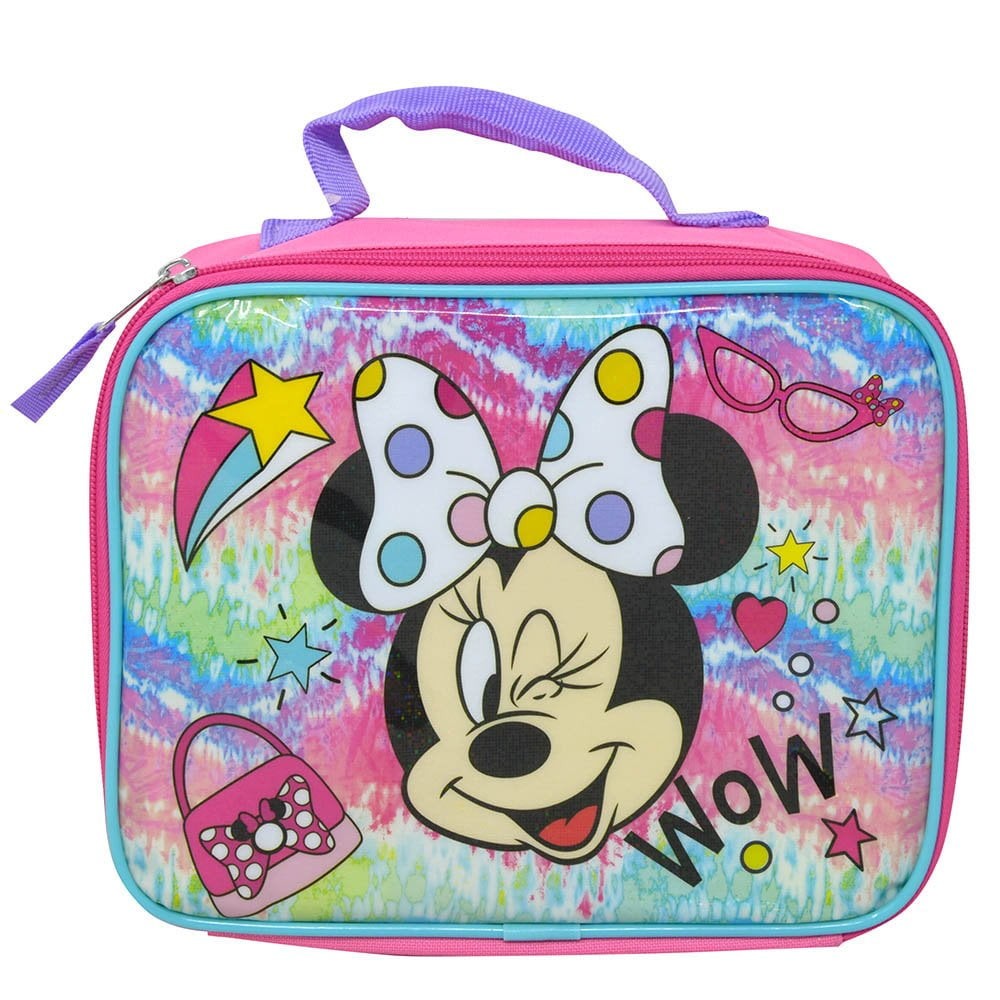 Lunch Bag - Disney - Minnie Mouse - Tie-Dye Wow Girls School Insulated Tote NEW gallery
