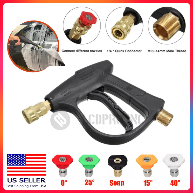High Pressure 3000PSI Car Power Washer Gun Spray Wand Lance Nozzle and Hose Kit gallery