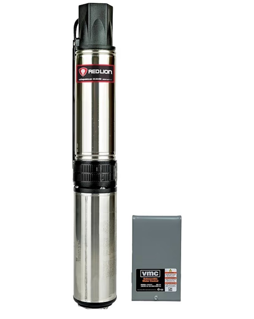 Red Lion RL12G10-3W2V 4-inch Submersible Deep Well Pump w Control Box 14942407 gallery
