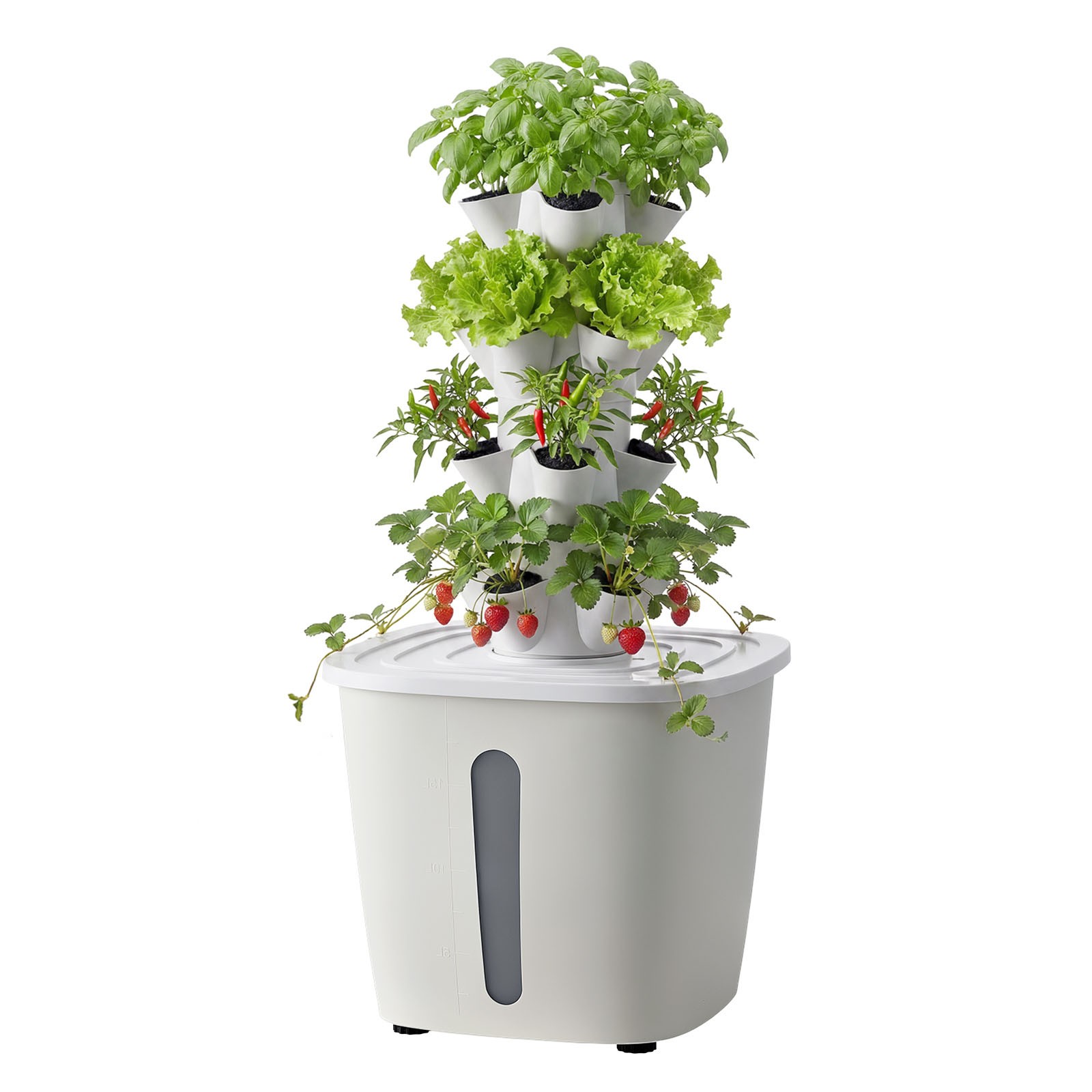 Uimoso Hydroponic Tower System 20Pods and Water Reservoir for Vertical Gardening gallery