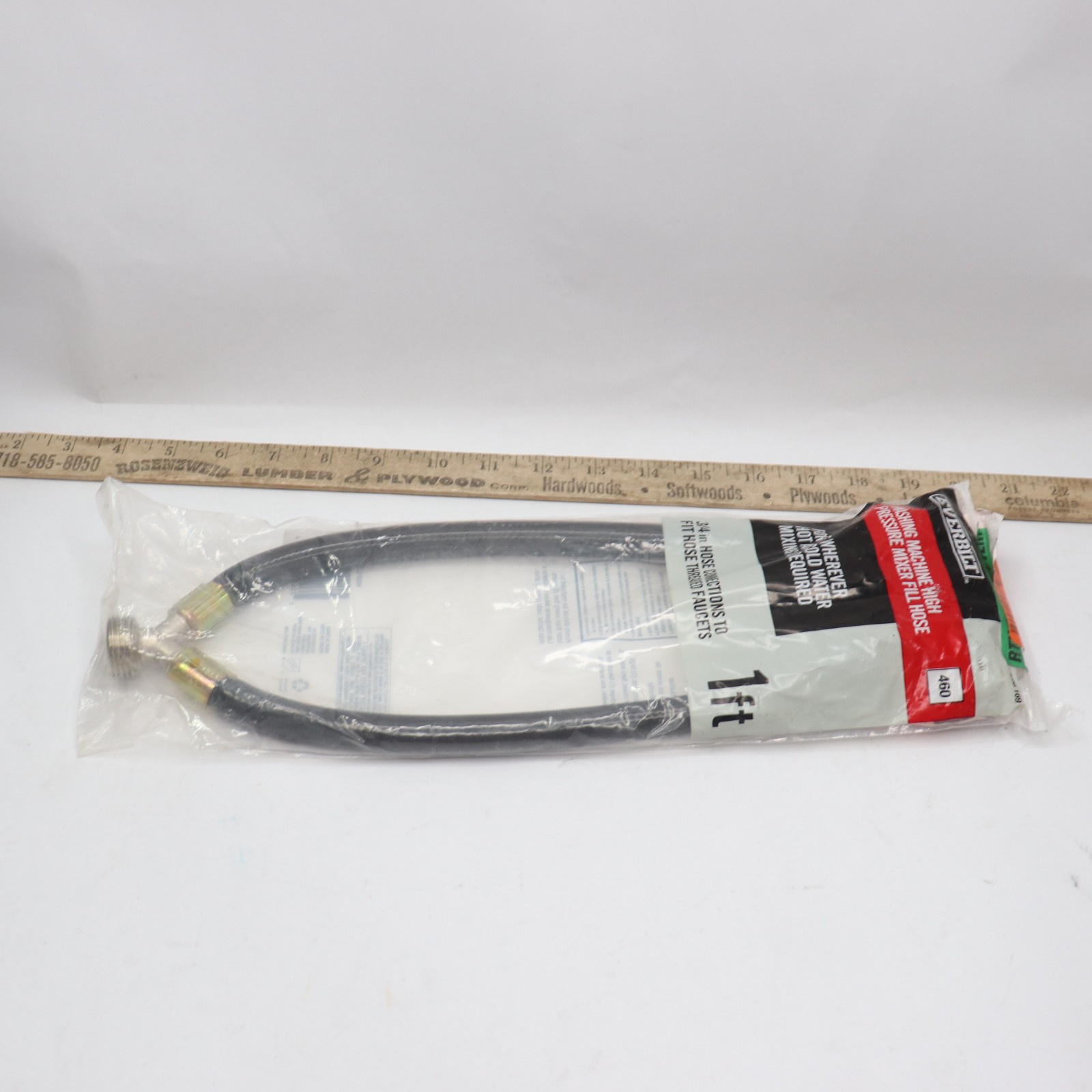 Everbilt Y Mixer Washing Machine Hose Black 12" HRBFIL02EB - No Washers gallery