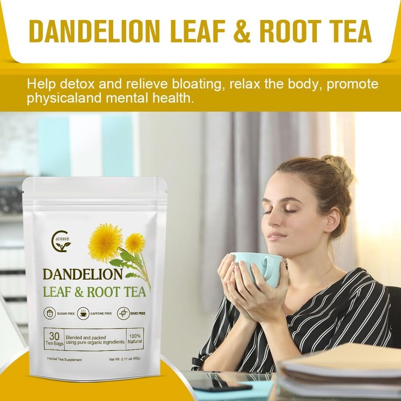 Organic Dandelion Leaf & Root Tea,Supports Kidney Function and Healthy Digestion gallery