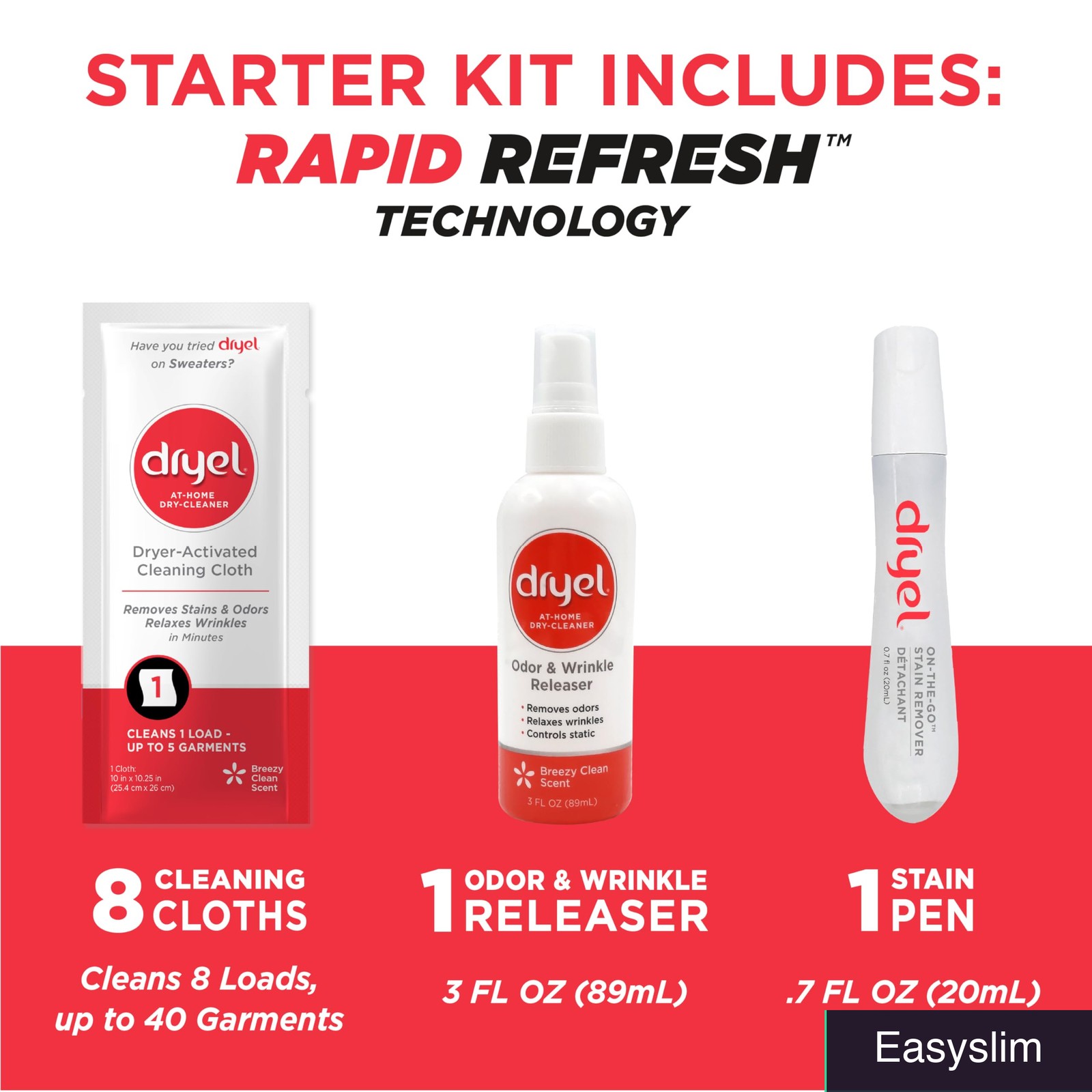 At-Home Dry Cleaner Starter Kit 8 Loads Sheets Wrinkle Release Spray gallery