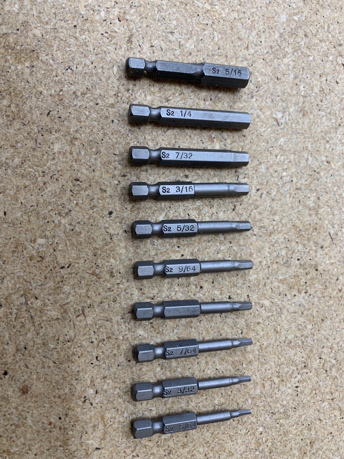 HeX SAE Drive Bit Set 10 Pieces 1/4” Drive Magnetic S2 Steel 2 Inch for drills gallery