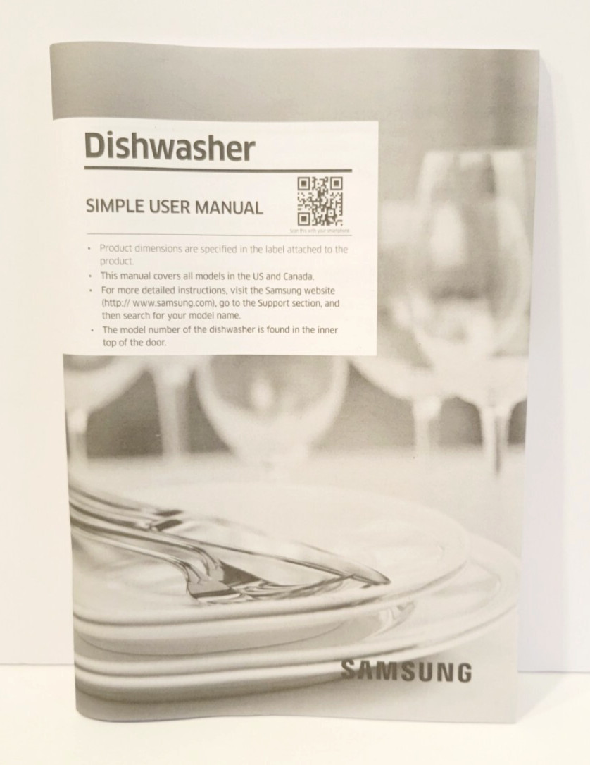 Samsung Simple User Manual for Dishwasher All Models for US & Canada gallery