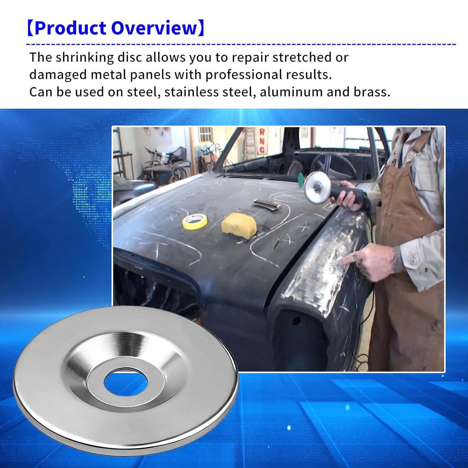 Shrinking Disc 4 ½ Inch Diameter, 055 Inch (1.4mm) Thick –Sheet Metal gallery