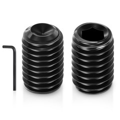 80Pcs Cup Point Socket Set Screws – [M5-0.8×8] Carbon Steel, Black