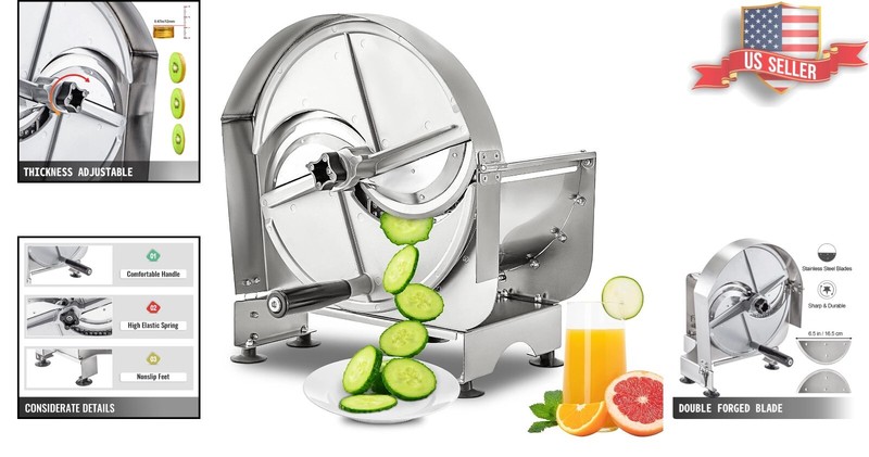 Highly Efficient Multifunctional Vegetable Slicer - 0.2-12mm - Stainless Steel gallery