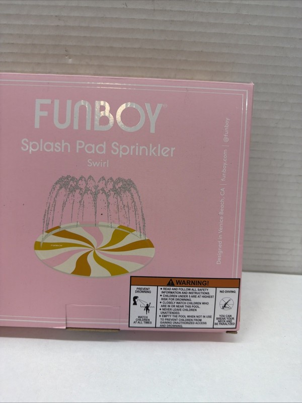 Funboy Splash Pad - Inflatable Sprinkler Pool Water Toys for Kids Swirl gallery