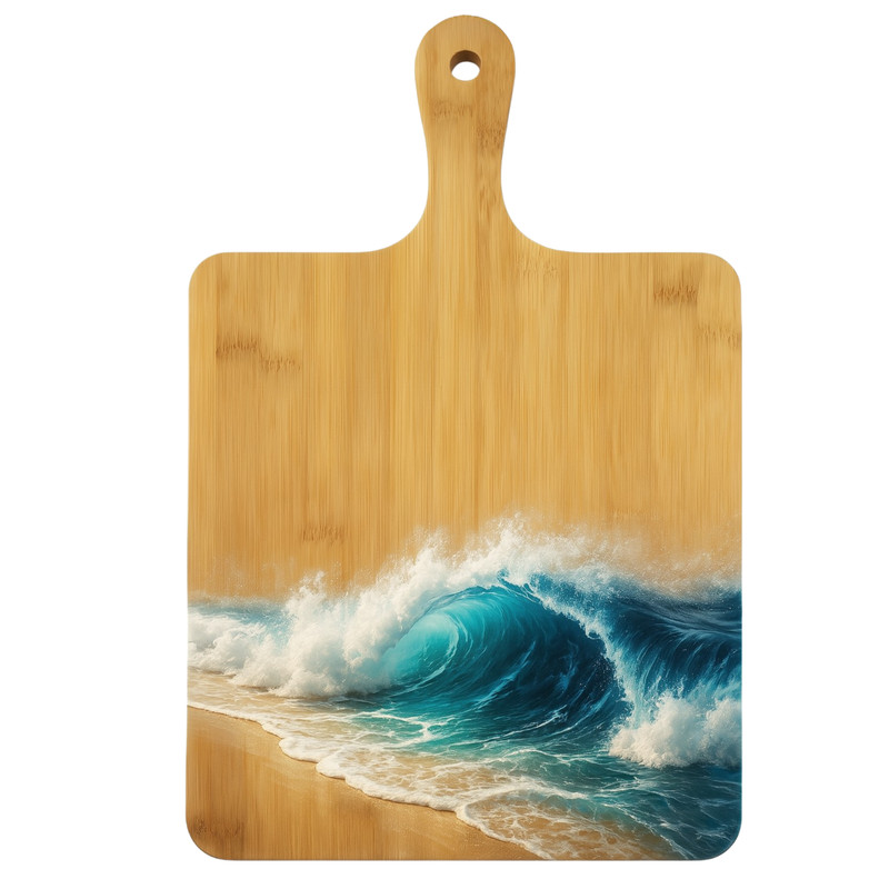6pc 16x10" Bulk Plain Bamboo Serving Tray, Charcuterie Platter Cutting Board Set gallery