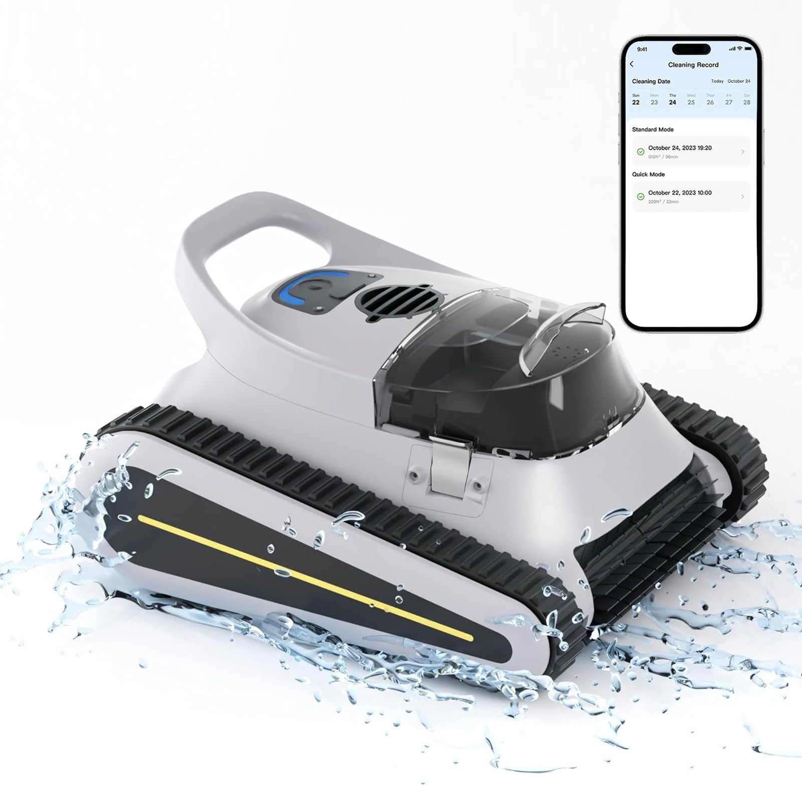 (2024 New) Robotic Pool Vacuum, Cordless Robotic Pool Cleaner for Inground Pools gallery