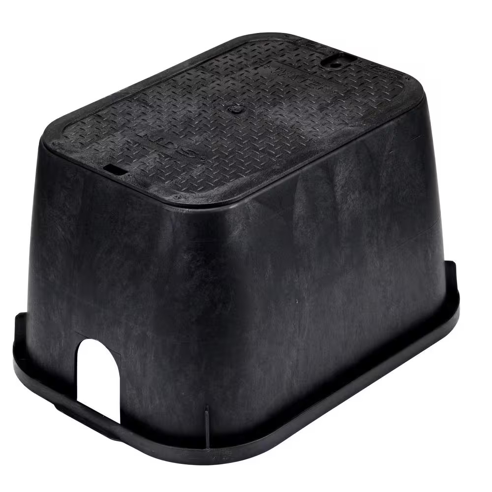 14 In. X 19 In. Rectangular Standard Series Valve Box & Cover, 12 In. Height, Bl
