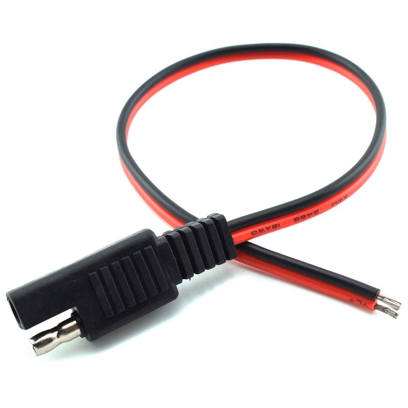 2 Pcs 18awg Sae Extension Cable 2pin Sae Quick Connector Disconnect Plug 10a Sol gallery