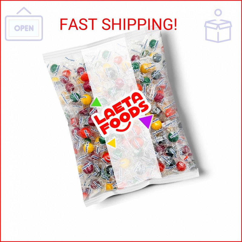 Jawbreakers Hard Candy | 2 Pound Bag - Approx. 150 Count | Individually Wrapped gallery