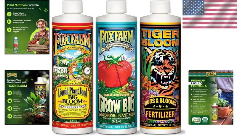 Maximize Yields with Liquid Nutrient Trio: Big Bloom, Grow & Tiger Bloom - 48oz gallery