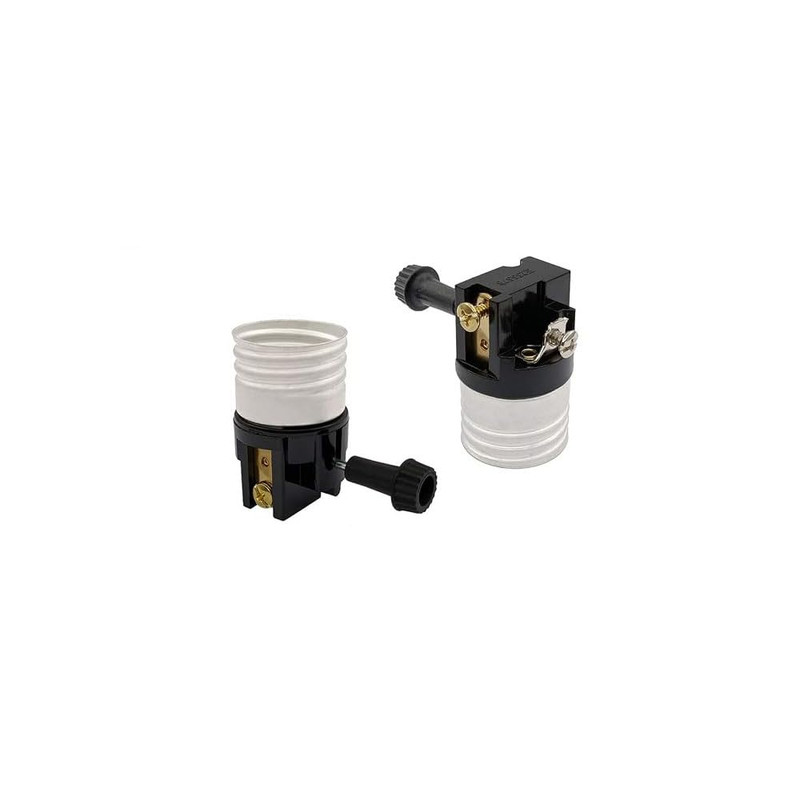 2Pack E26 Lamp Socket Replacement With On Off Switch Table Floor Lamp Repair Kit gallery