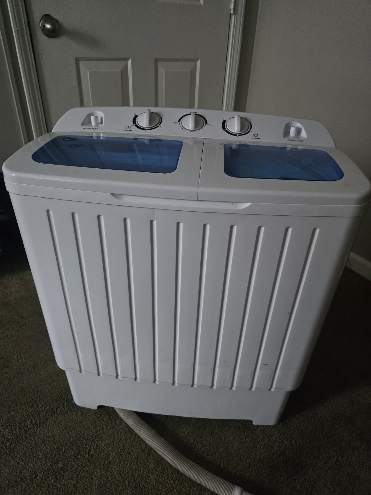 COSTWAY Portable Washing Machine, Twin Tub 20 Lbs Capacity gallery