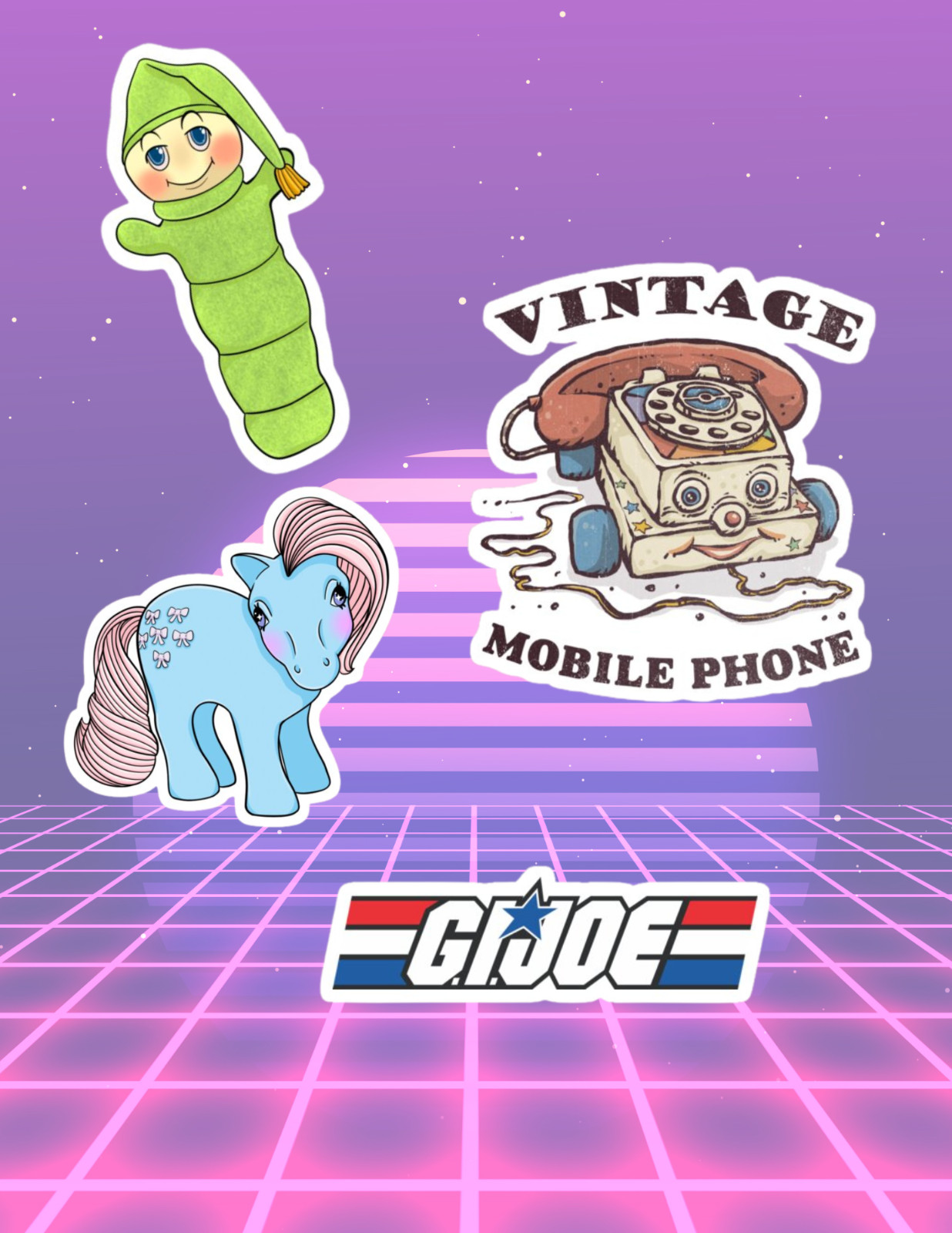 80's Toys Retro Sticker Pack gallery