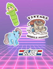80’s Toys Retro Sticker Pack