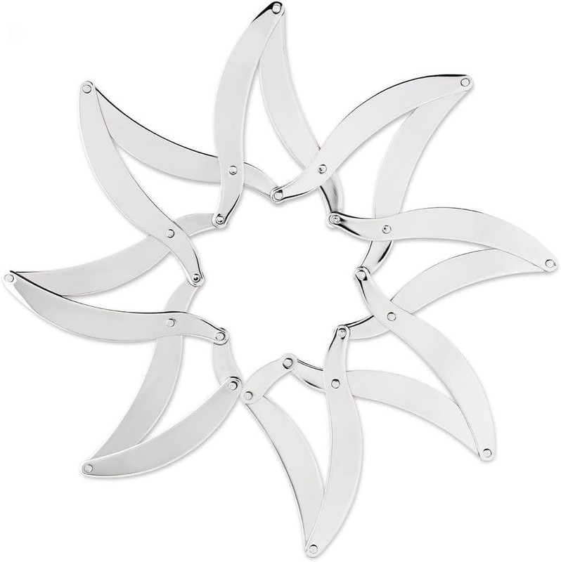 "Augh" Expanding Pan-Stand, NULL, Silver gallery