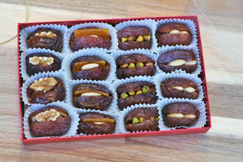 Assorted Dates with Nuts, Stuffed Medjool Dates, Gluten Free Healthy Snack gallery