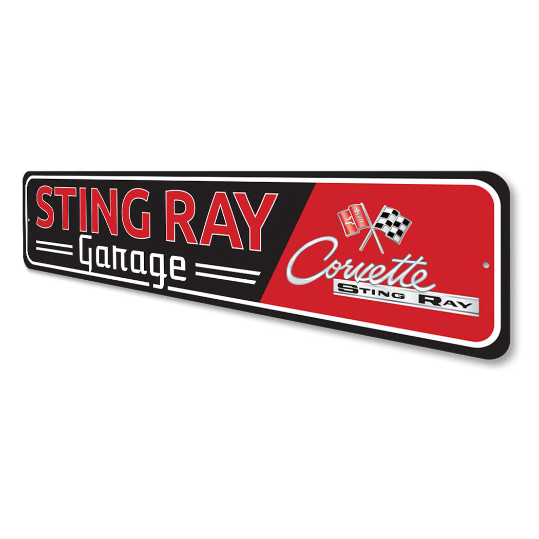 Sting Ray Corvette Metal Sign gallery