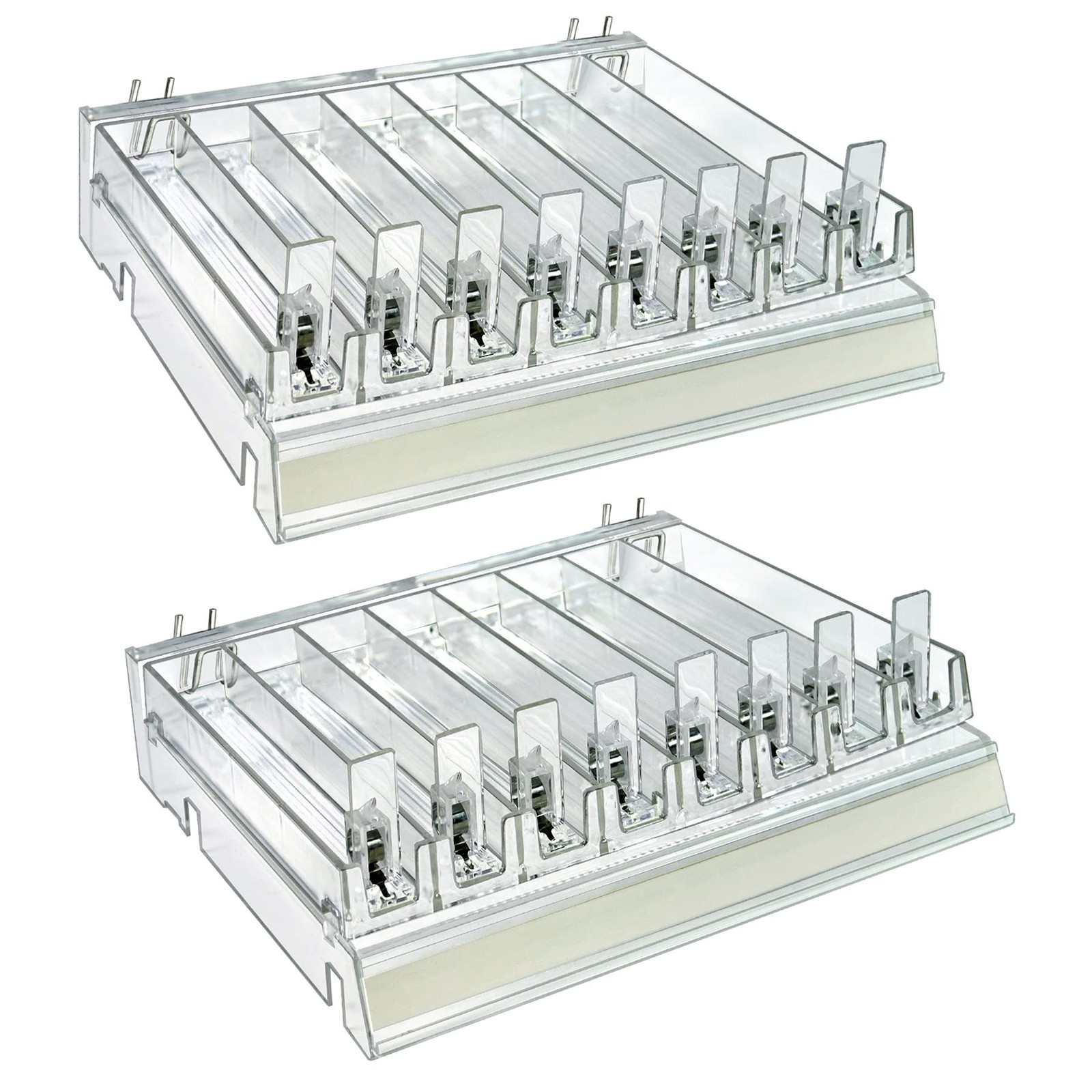 Azar Displays 225830-8COMP-CLR 8 Compartment Divider Bin Cosmetic Tray with P... gallery