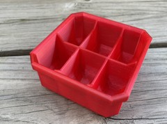  PACKOUT 6 Compartment Low Profile Bin for Milwaukee – High Quality PETG Plastic