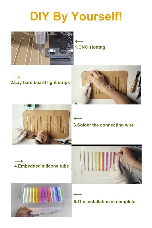 Separated Neon Flexible LED Light Strip Cover 8/12mm Bendable Silicone Diffuser gallery