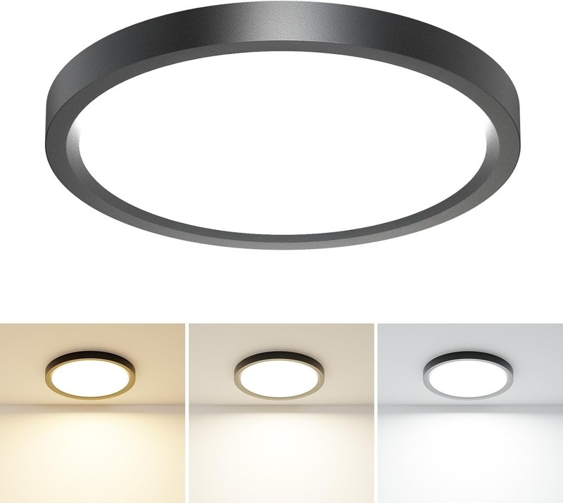 1PACK LED Flush Mount Ceiling Light, 3CCT Selectable 3000K-4000K-6500K & 100W... gallery