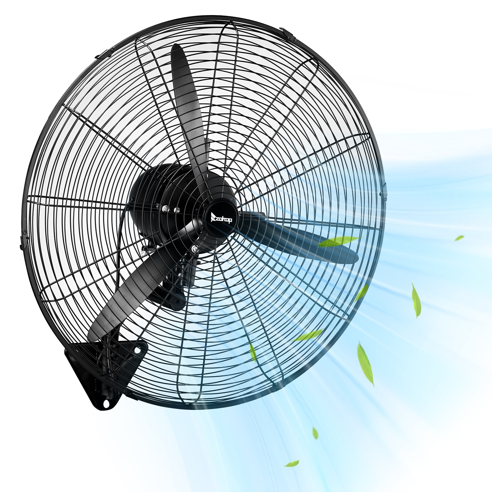 30" Oscillating Wall Fan, 12974 CFM High Velocity Industrial Heavy Duty Shop Fan gallery