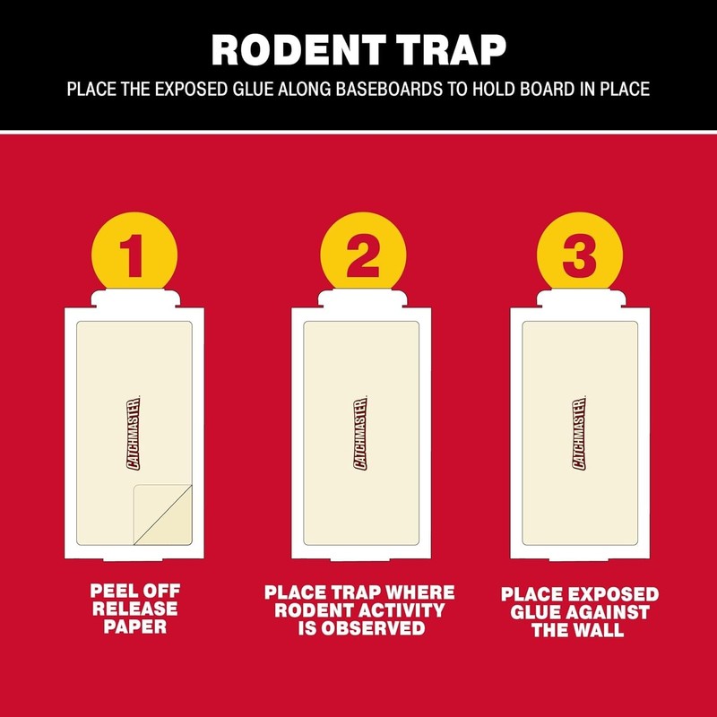Catchmaster Compact Sticky Insect & Mouse Traps 7" x 3.5" (75 Pack), White gallery