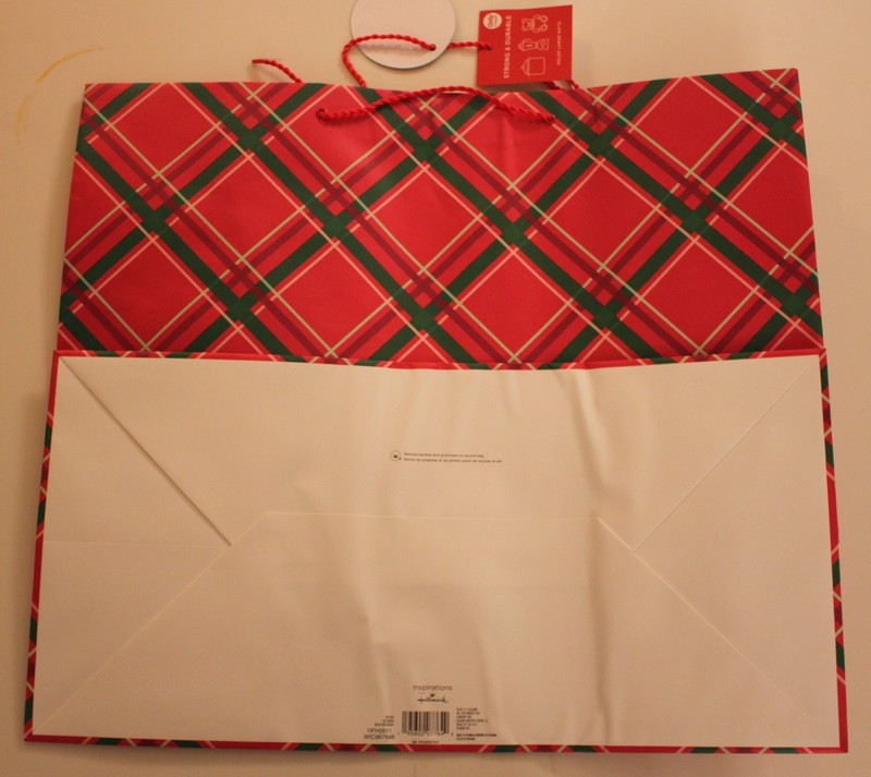 Hallmark Red Plaid - EXTRA LARGE - Gift Bag - 21.5" x 19" x 10" gallery