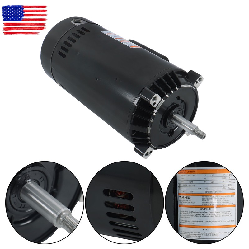 208/230V Replacement Electric 2.5HP Pool Pump Motor Single-Speed UST1252 56J gallery