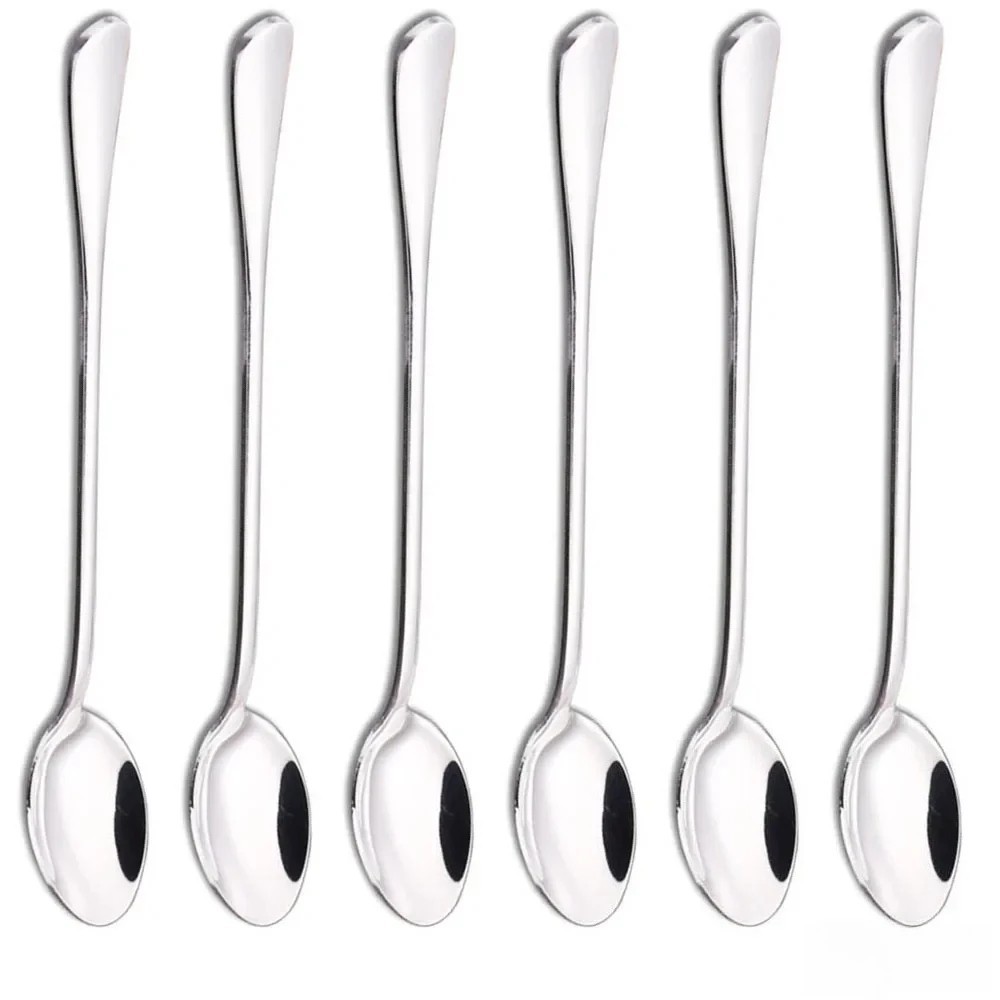 6- Pack Soup Spoons Round Stainless Steel Bouillon Spoon gallery