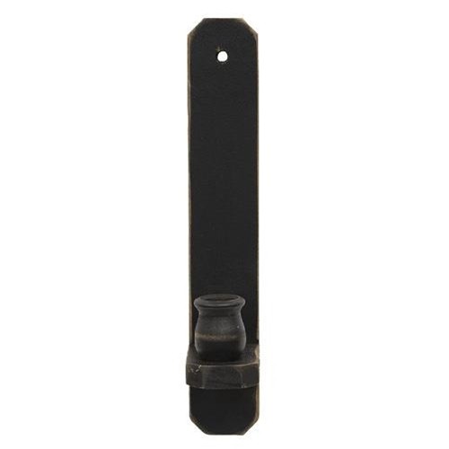 New Primitive Rustic BLACK WOOD TAPER CANDLE HOLDER Cupboard Door Sconce 12" gallery