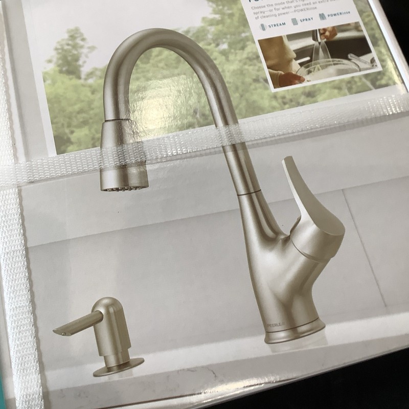 Peerless Pulldown Kitchen Faucet w Soap Dispenser Stainless Steel P7901LF-SSSD-W gallery