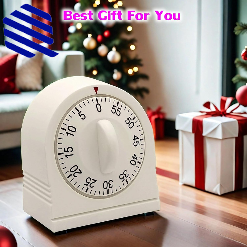 60 Minute Wind up Timer Visual Mechanical Timer with Loud Alarm Manual Countdo gallery
