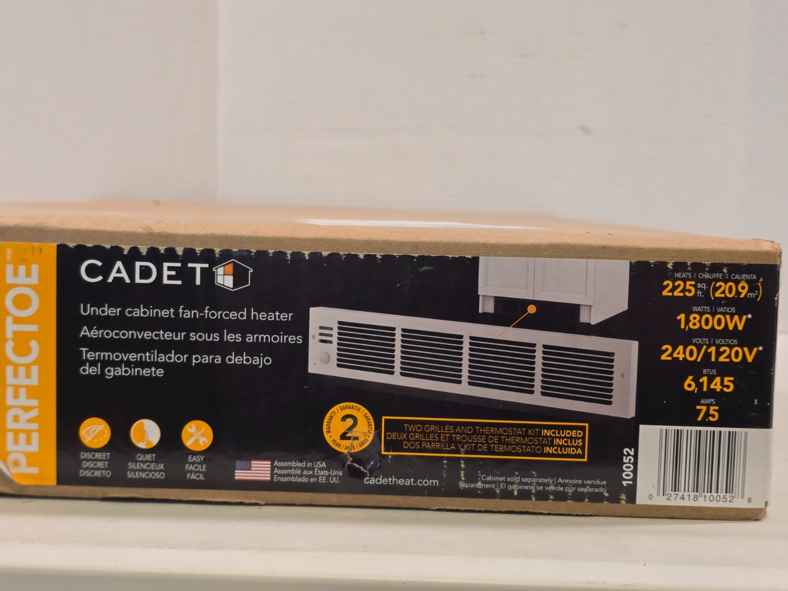 Cadet Under-cabinet Fan-forced Electric Heater 1800 Watts -UCH183T gallery