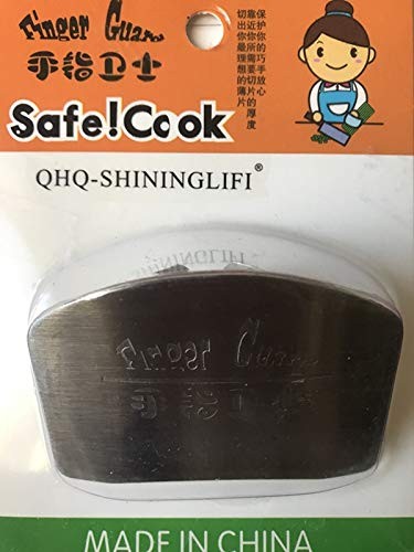 2 PCS Stainless Steel Finger Guard for Safe Slicing Kitchen Hand Protector gallery