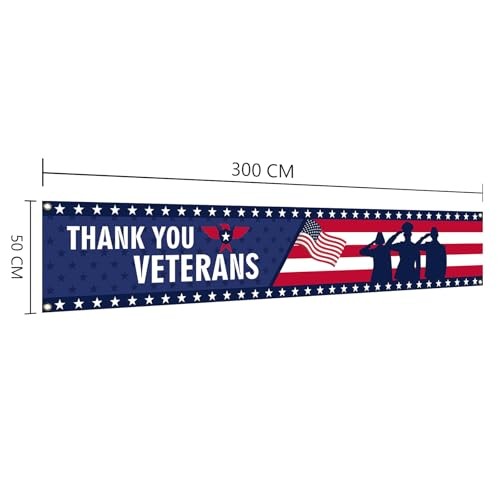 Veterans Day Decorations Banner Independence Day Memorial Day Backdrop Banner gallery